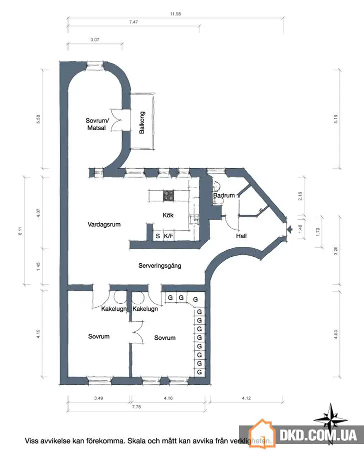 Decoración escandinava de tipo «tráfico» con distribución inusual (113 m²) - Gallery image 24