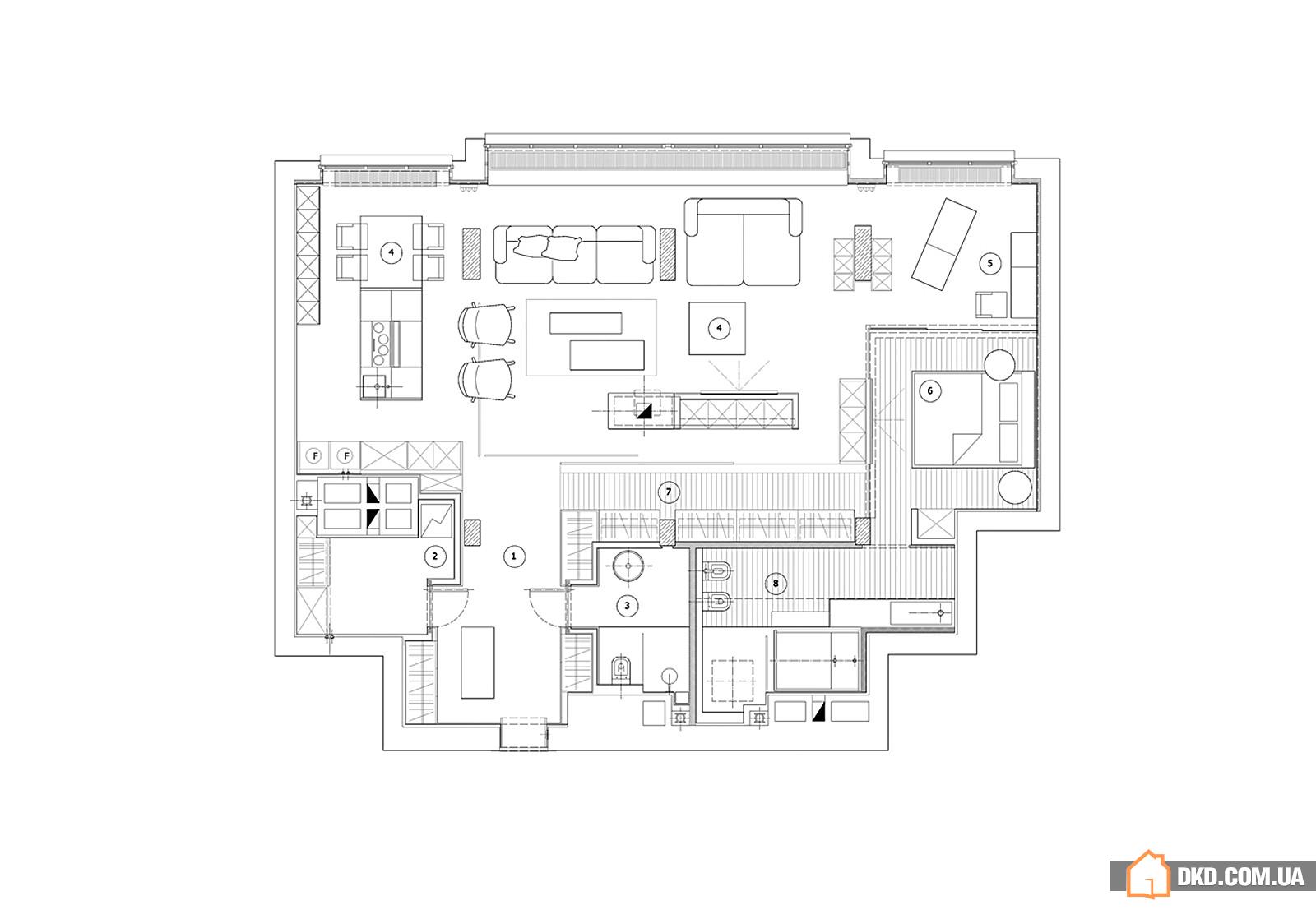 Пентхаус в Киеве от архитектурного бюро Olga Akulova DESIGN