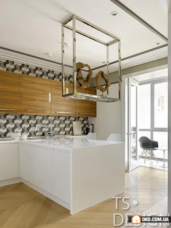 Сучасний інтер'єр з нотками ретро для молодої пари в Москві - Gallery image 1