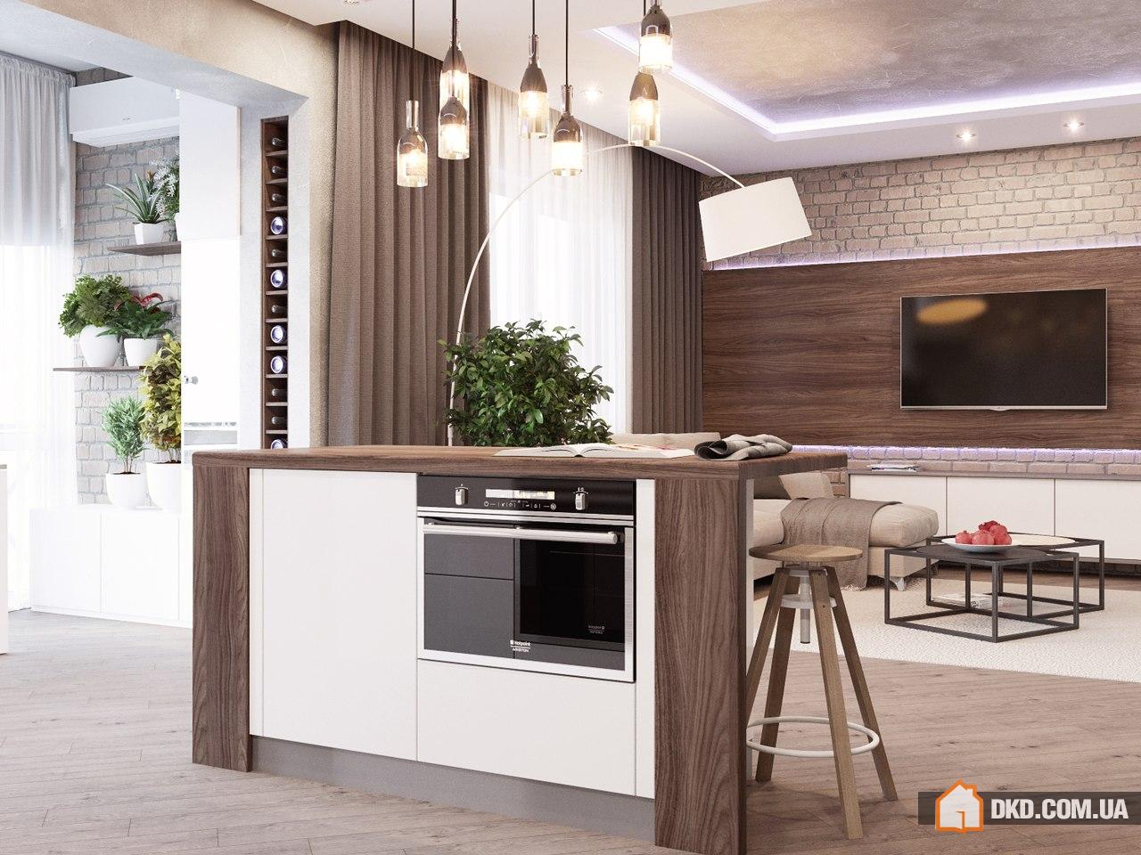 Гостиная от студии iDesign, г.Киев