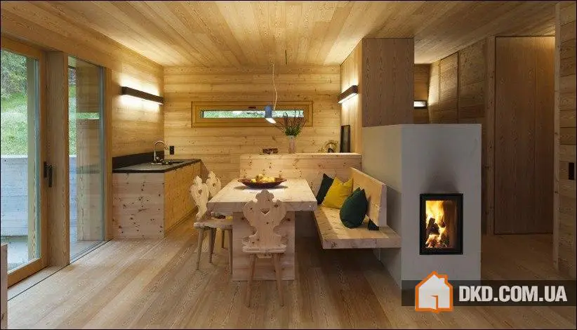 Деревянный дом Alpine Lodge с современным дизайном