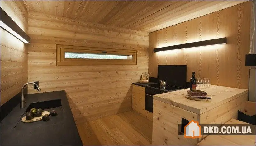 Деревянный дом Alpine Lodge с современным дизайном