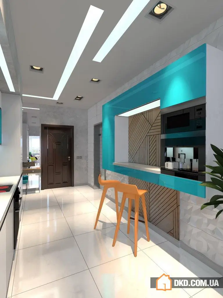 Projekt wnętrza mieszkania w Simferopole dla ambicjonalnego młodego mężczyzny, 180 m², Monolit LTD, nowe mieszkanie - 2