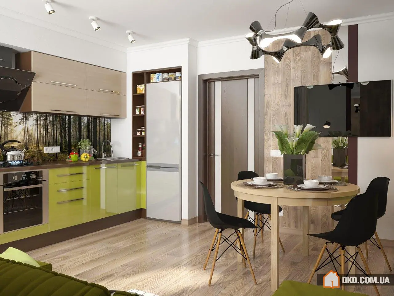 Дизайн-проект гостьової кімнати в сучасному еко-стилі - Gallery image 1