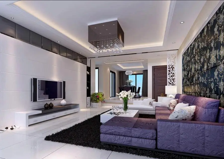 Вдохновляючі гостьові з чудовим декором стін - Gallery image 1