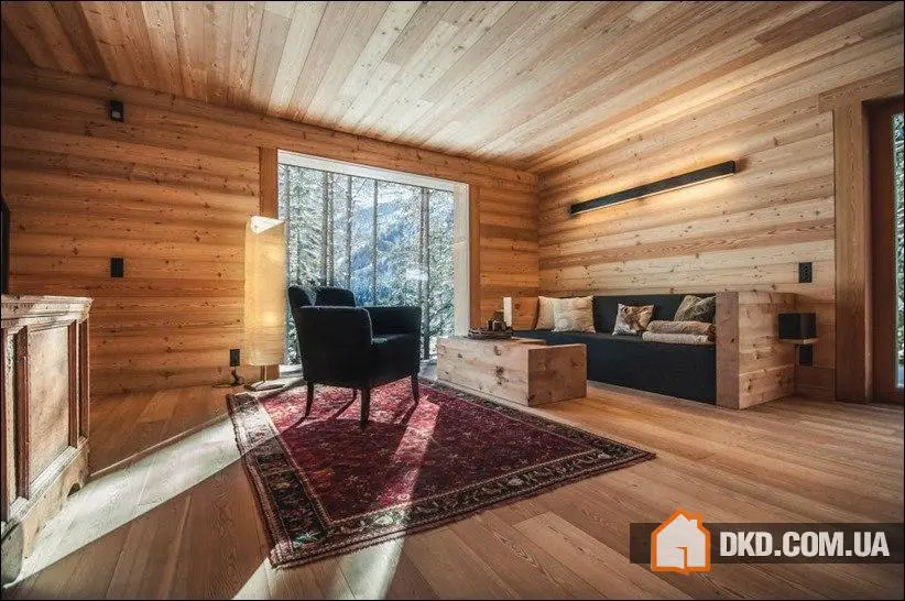 Дерев'яний будинок Alpine Lodge з сучасним дизайном