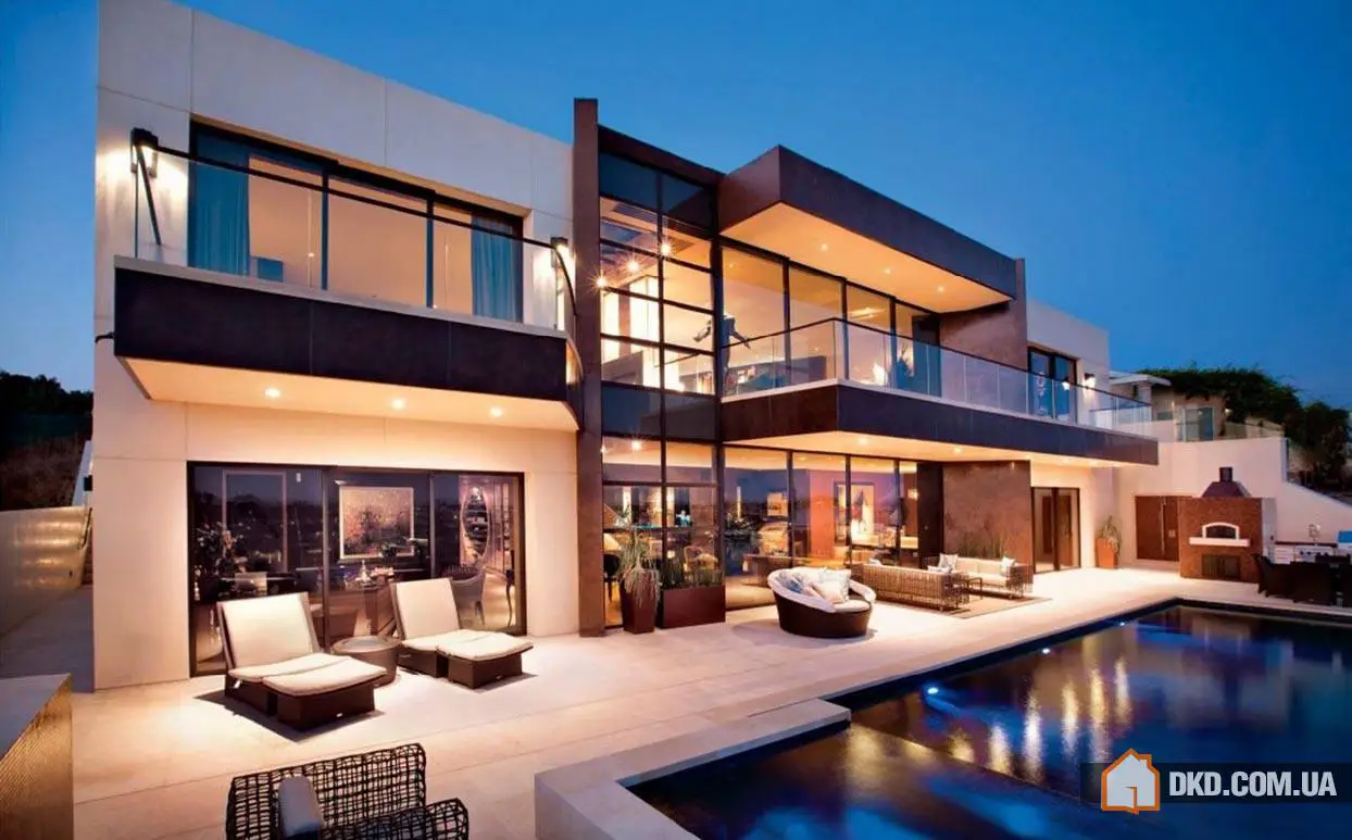 Impresionante casa moderna con diseños de interiores brillantes