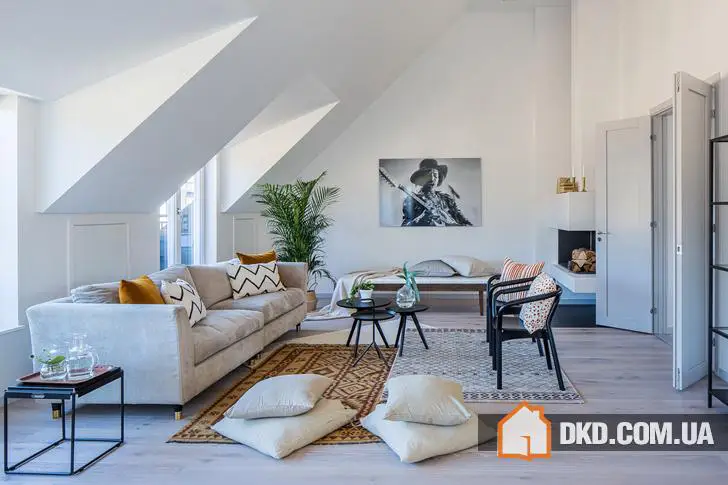 Clean Lines in a Loft Apartment on the Roof in Stockholm - Gallery image 0