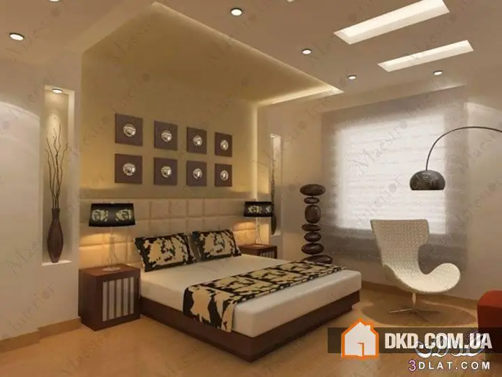 令人印象深刻的卧室天花板设计创意 - 1