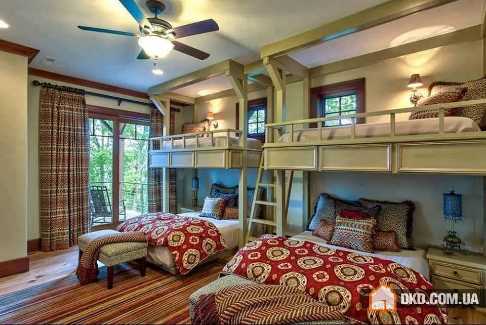 Ідеї дизайну двоповерхової спальній кроваті для економії місця - Gallery image 2