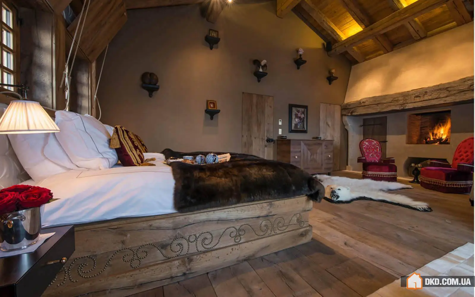 Роскошные традиционные деревенские спальни - Gallery image 2