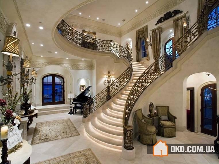 Шикарные лестницы в особняках