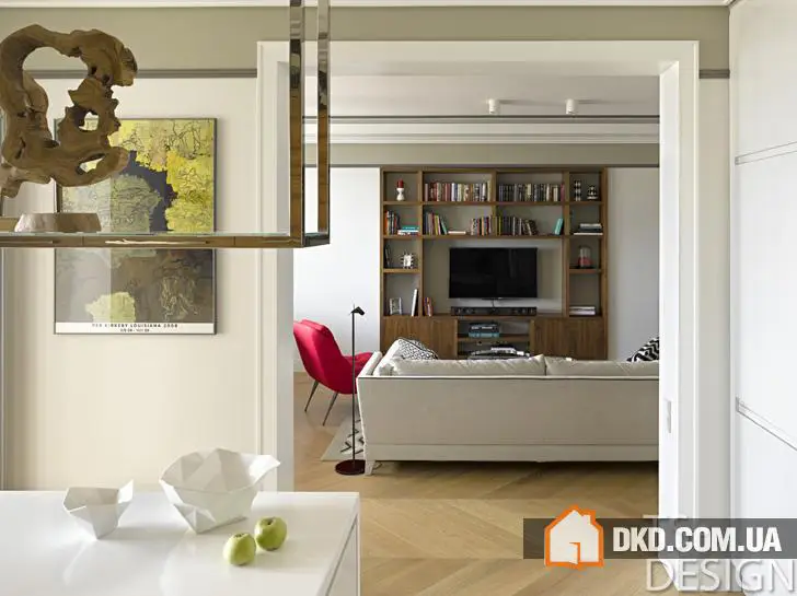 Сучасний інтер'єр з нотками ретро для молодої пари в Москві - Gallery image 4