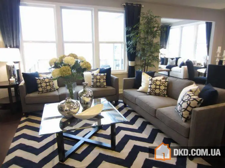 Design de salon bleu - Gallery image 3