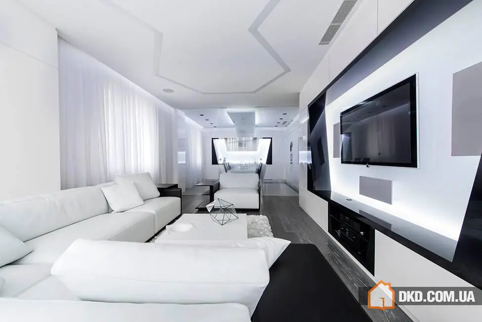 Майбутнє Аксіома-квартира в чорному та білому від Geometrix Design ᴷᴬ - Gallery image 0