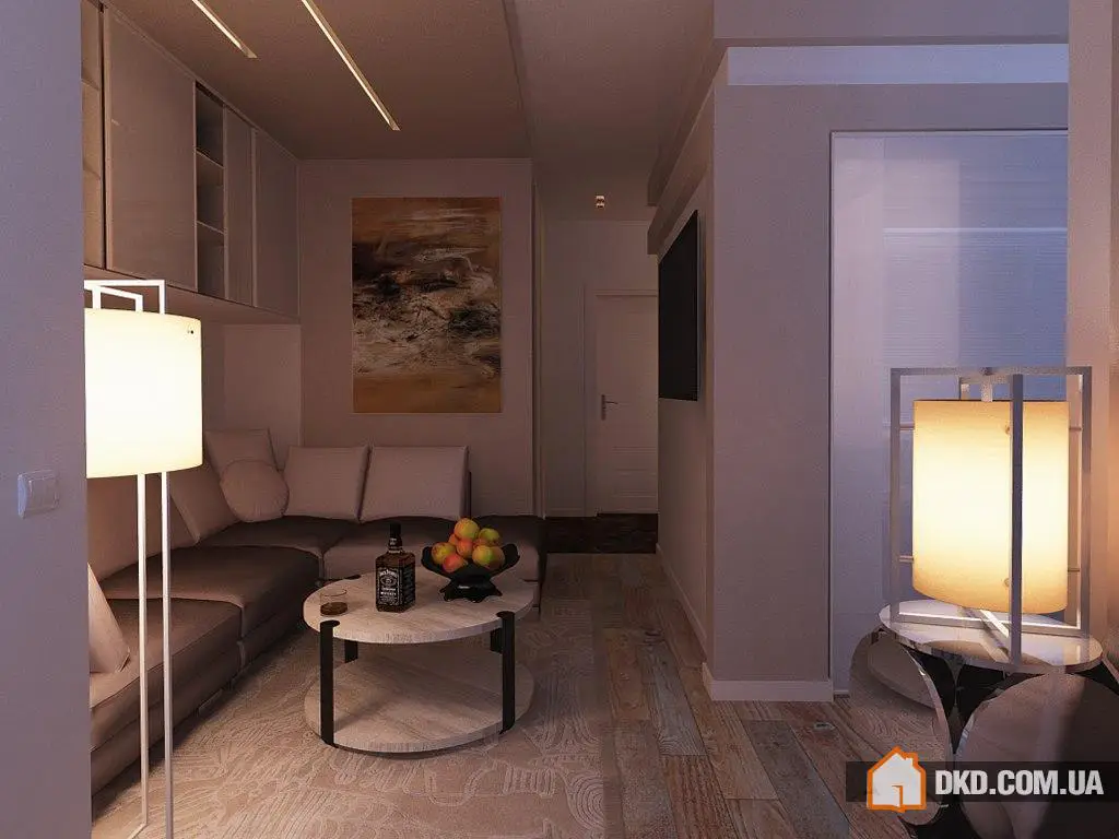 Перепланування однокімнатної квартири для родини з трьох осіб - Gallery image 2