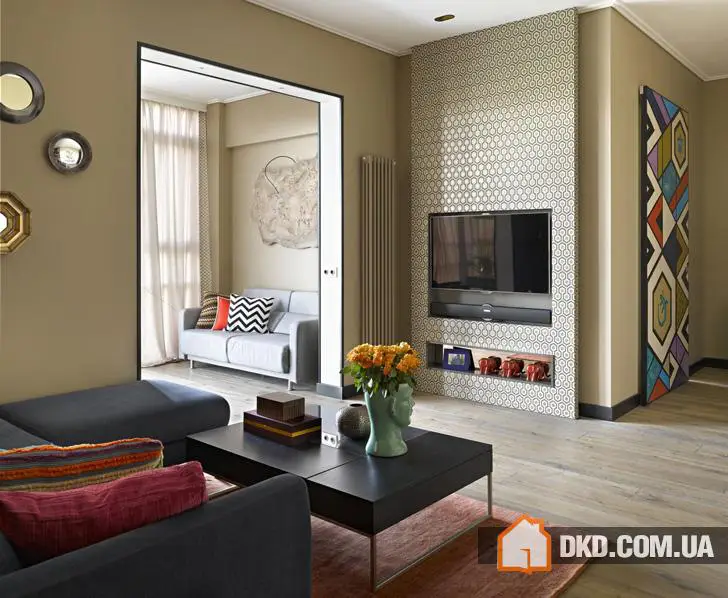 Кольоровий сучасний інтер'єр у Москві (90 кв. м) - Gallery image 6