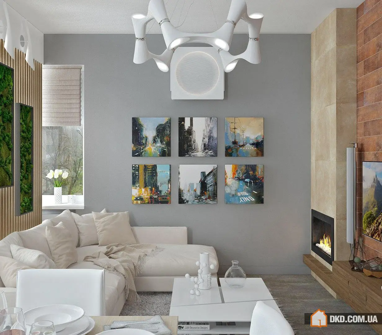 Сучасний інтер'єр кухні-гостьової (м. Ростов-на-Дону) Архітектор-дизайнер: Юров Денис - Gallery image 1