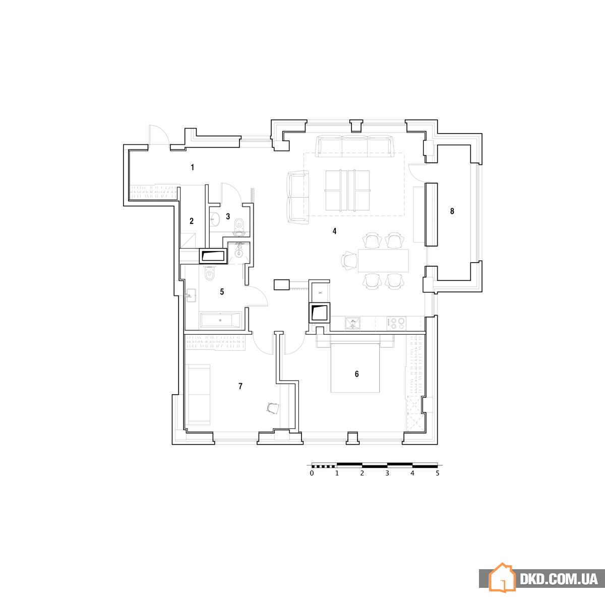 Квартира в Днепропетровске от NOTT Design Studio