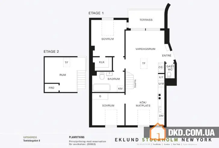 Сучасна квартира під дахом у Стокгольмі (68 кв. м) - Gallery image 16