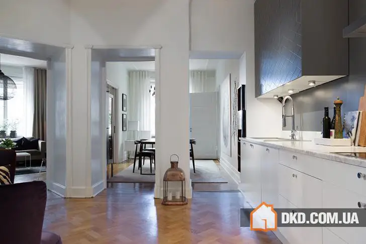 Цікавий чорно-білий інтер’єр у Швеції - Gallery image 9