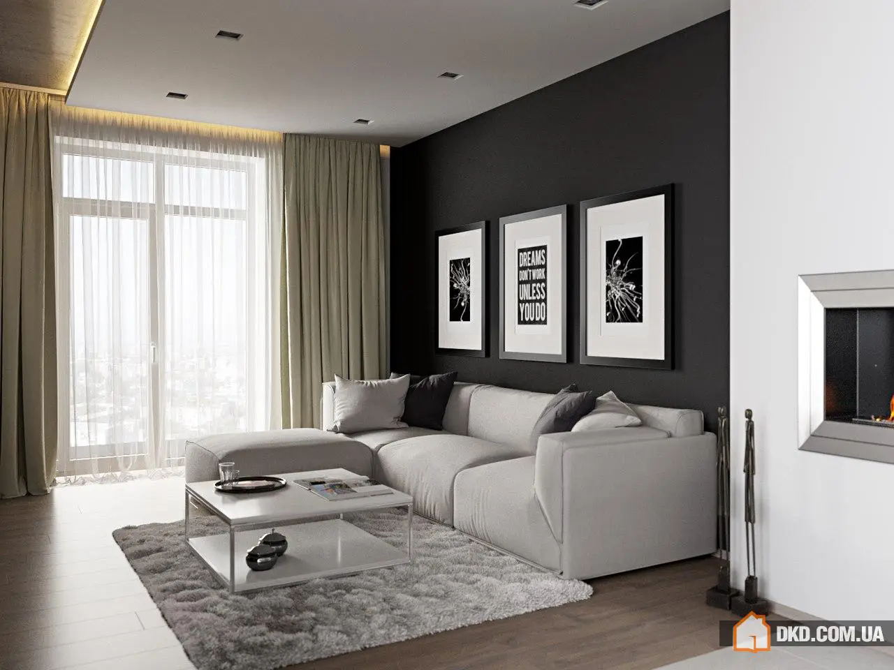 Дизайн-проект 3-х кімнатної квартири для молодої пари від ACdesignstudio - Gallery image 0