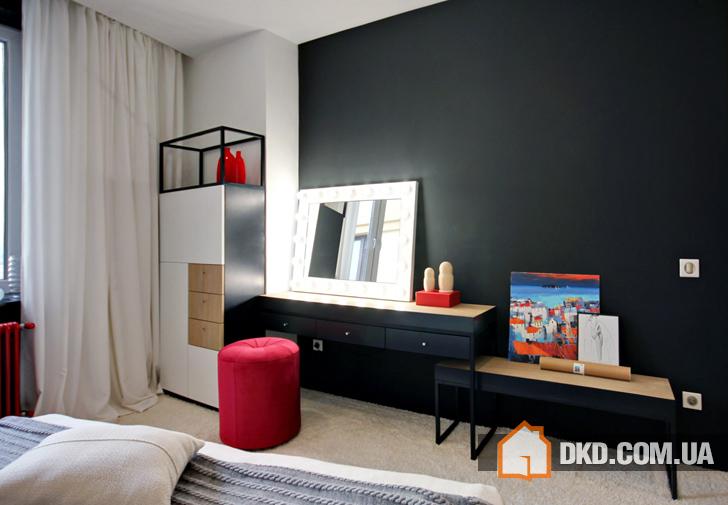 Квартира с красными акцентами в Киеве (56 кв. м)