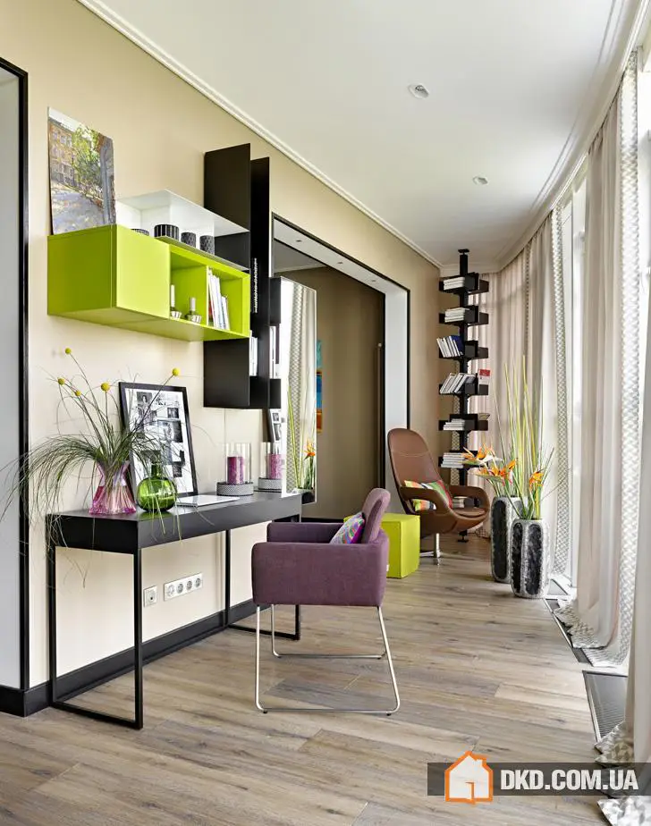 Кольоровий сучасний інтер'єр у Москві (90 кв. м) - Gallery image 9
