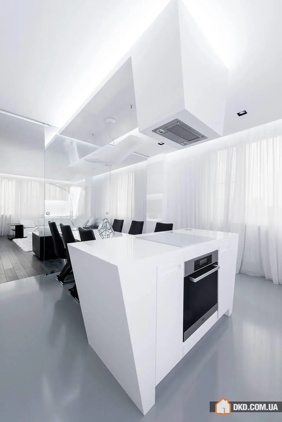 Майбутнє Аксіома-квартира в чорному та білому від Geometrix Design ᴷᴬ - Gallery image 4