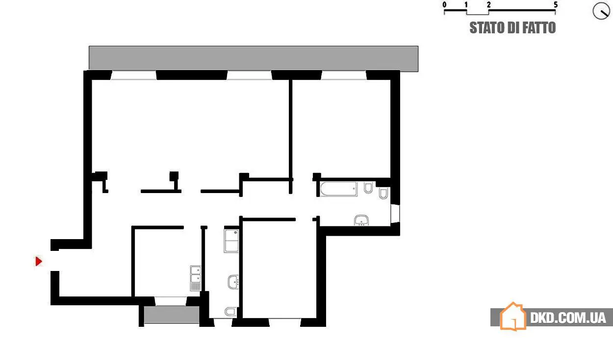 Дерево та заліз у італійському квартирі - Gallery image 23