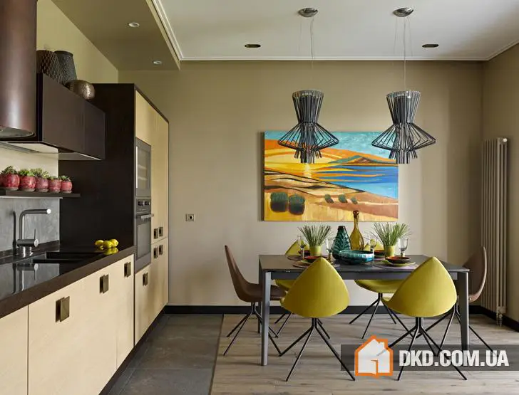 Кольоровий сучасний інтер'єр у Москві (90 кв. м) - Gallery image 2