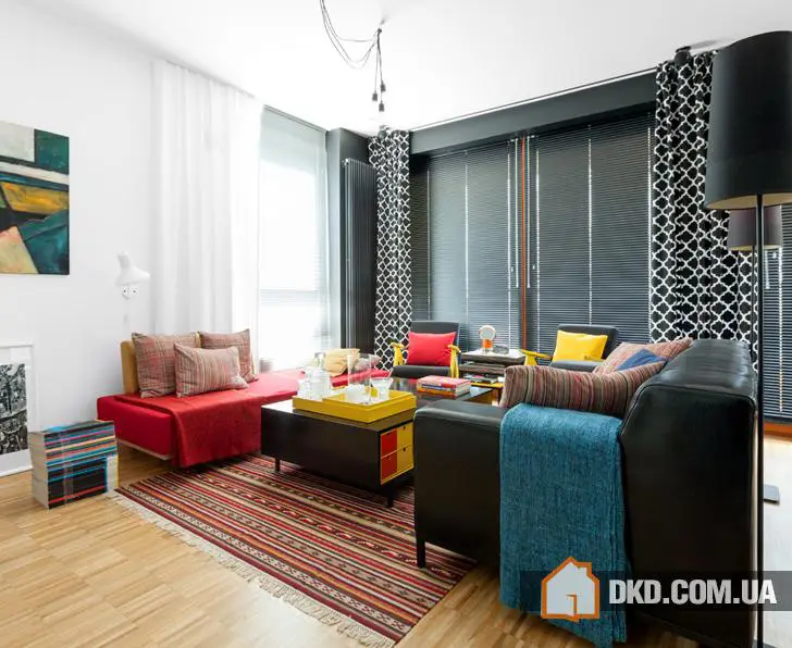 Красочное великолепие в польской квартире (76 кв. м)