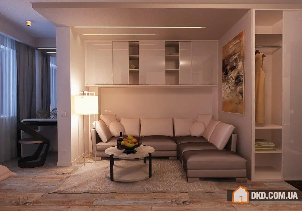 Перепланування однокімнатної квартири для родини з трьох осіб - Gallery image 3