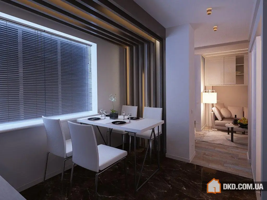 Перепланування однокімнатної квартири для родини з трьох осіб - Gallery image 1