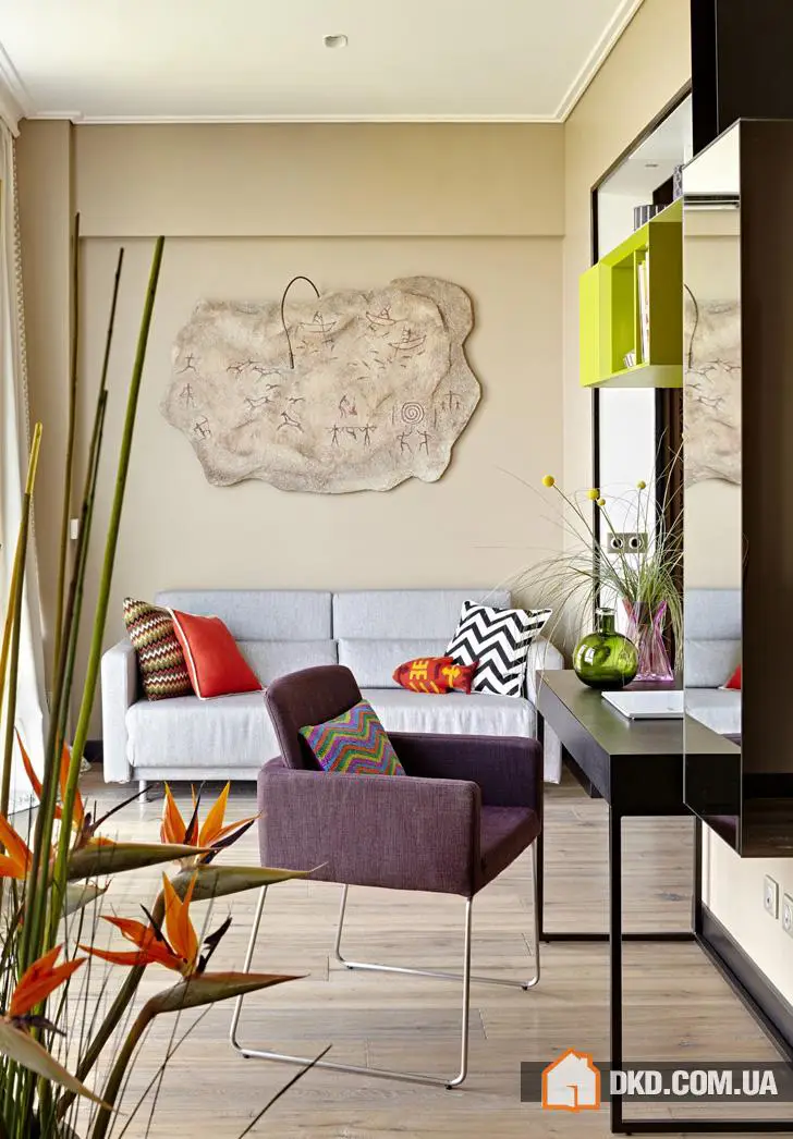 Кольоровий сучасний інтер'єр у Москві (90 кв. м) - Gallery image 10