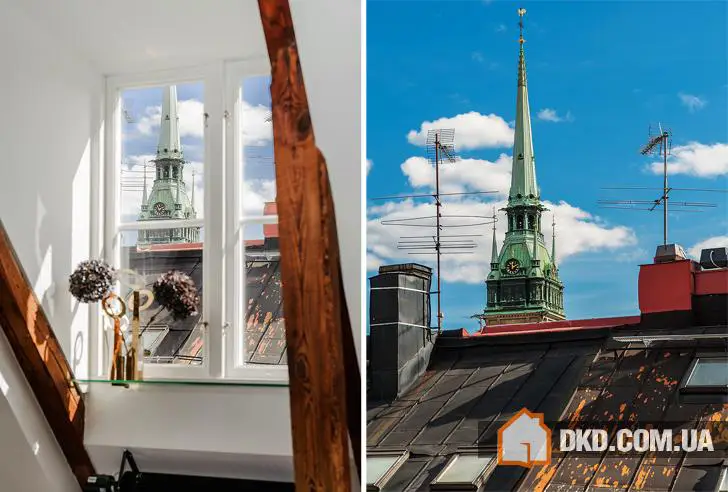 Loft with wooden beams in Stockholm - 5