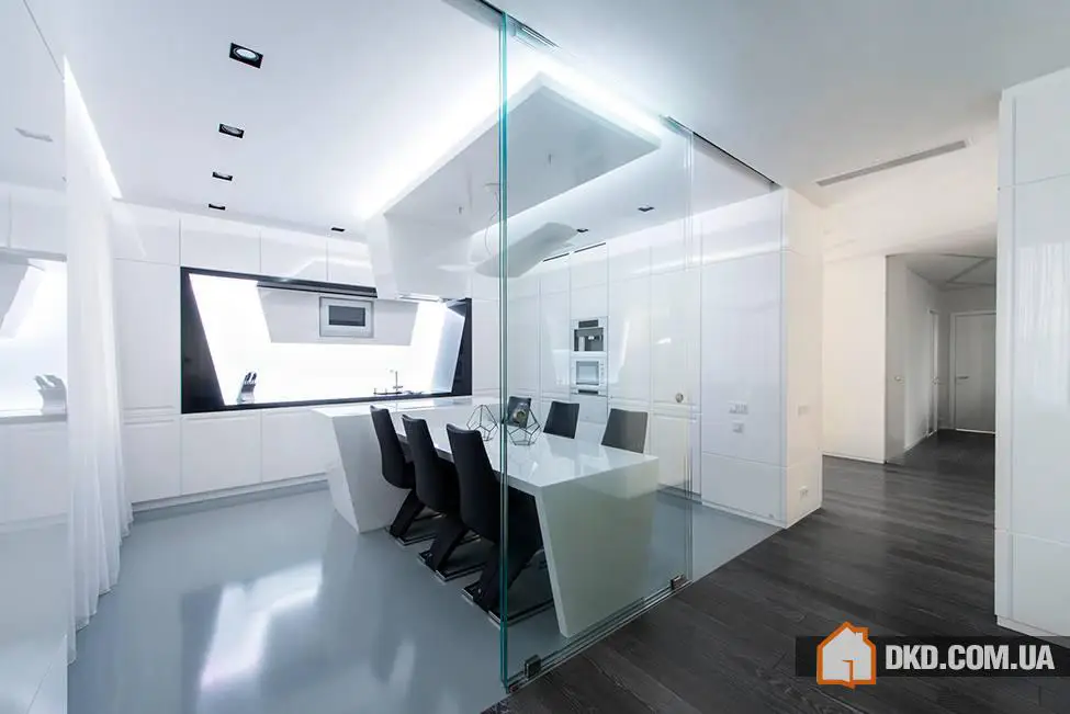 Майбутнє Аксіома-квартира в чорному та білому від Geometrix Design ᴷᴬ - Gallery image 2