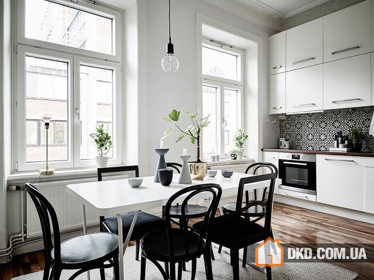 Монохромная шведская квартира (57 кв. м)