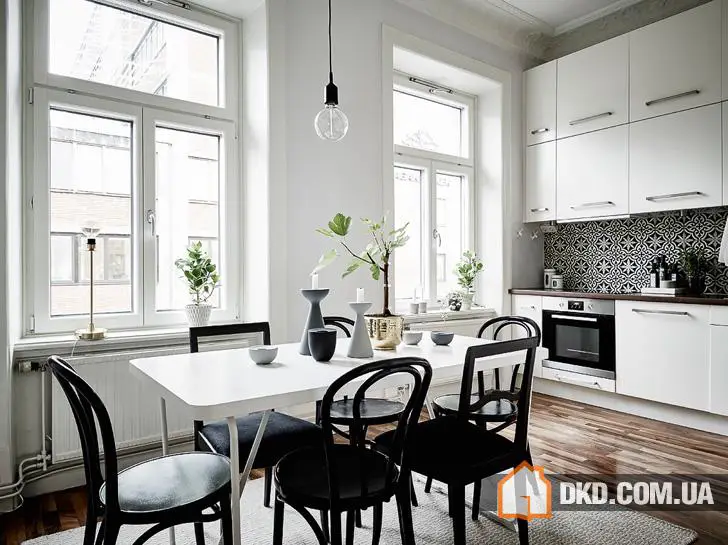 Монохромная шведская квартира (57 кв. м)