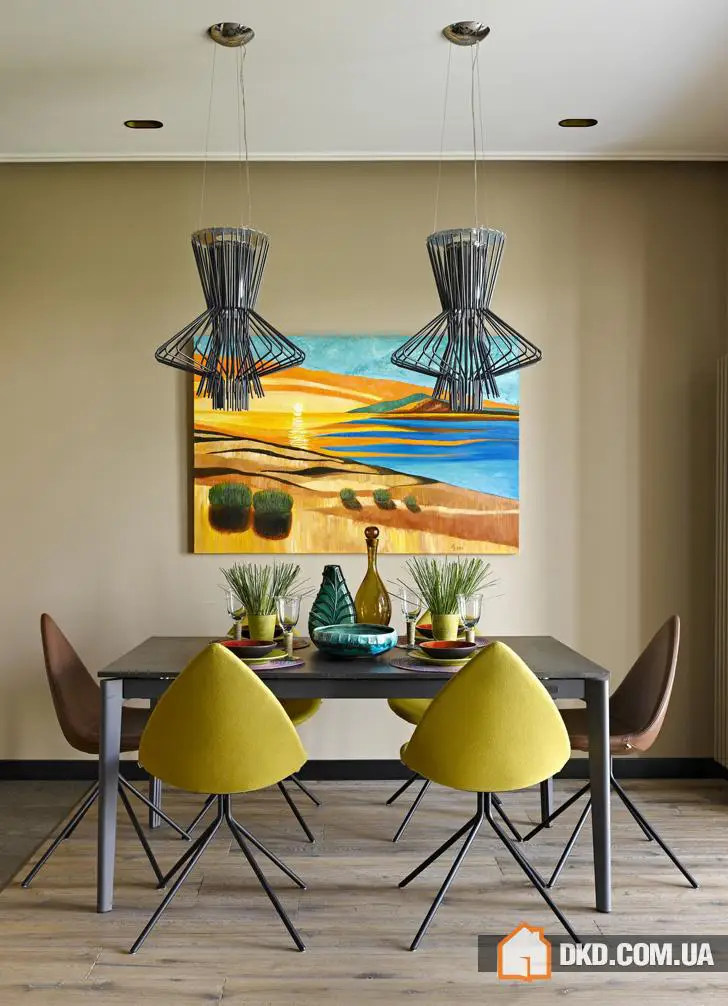 Кольоровий сучасний інтер'єр у Москві (90 кв. м) - Gallery image 4