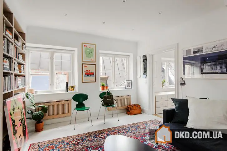 Loft with wooden beams in Stockholm - 12