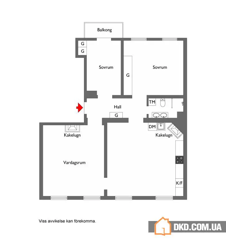 Елегантна чорно-біла квартира (94 кв. м) - Gallery image 17