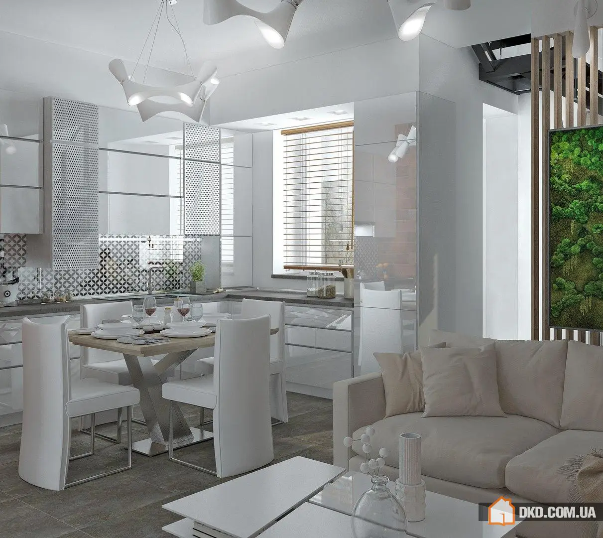 Сучасний інтер'єр кухні-гостьової (м. Ростов-на-Дону) Архітектор-дизайнер: Юров Денис - Gallery image 4